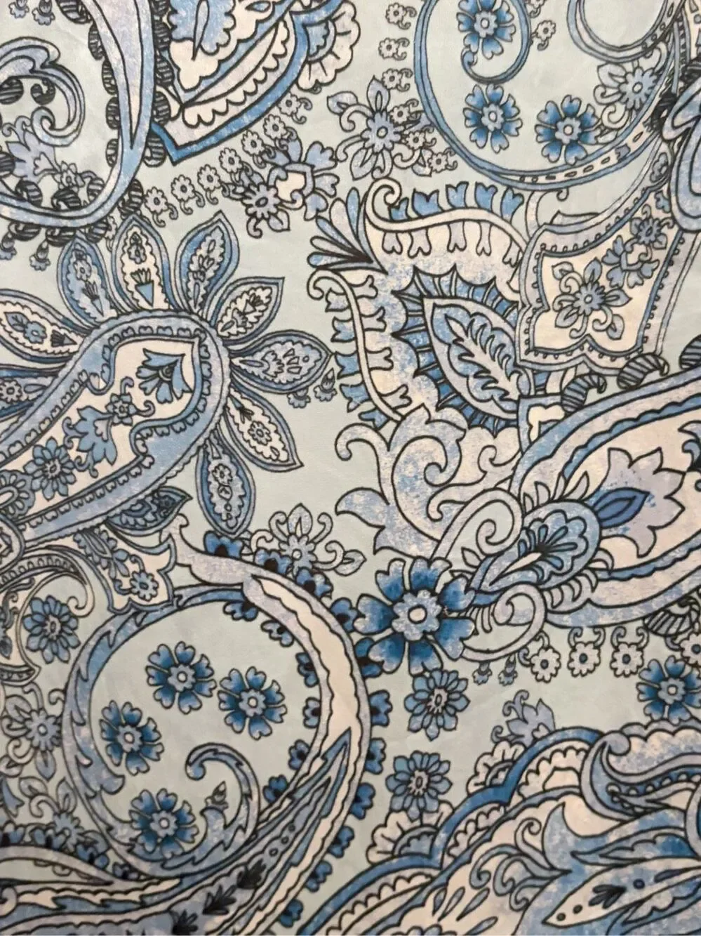 Frankie’s Bikini Fifi Set Top & Short Size S Silk Blue Paisley 2 pieces